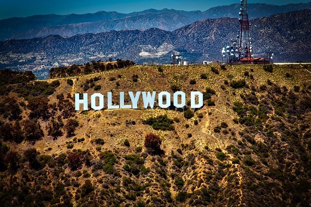View of Hollywood sign. 