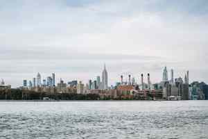 the view of Hoboken, one of the booming cities on the East Coast.
