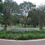 A park in The Woodlands.