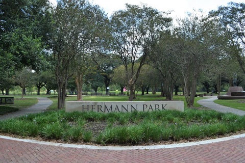 A park in The Woodlands.