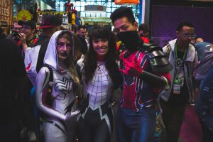 Three people cosplaying, cosplaying is one of the fun summer activities in Miami to try this year.