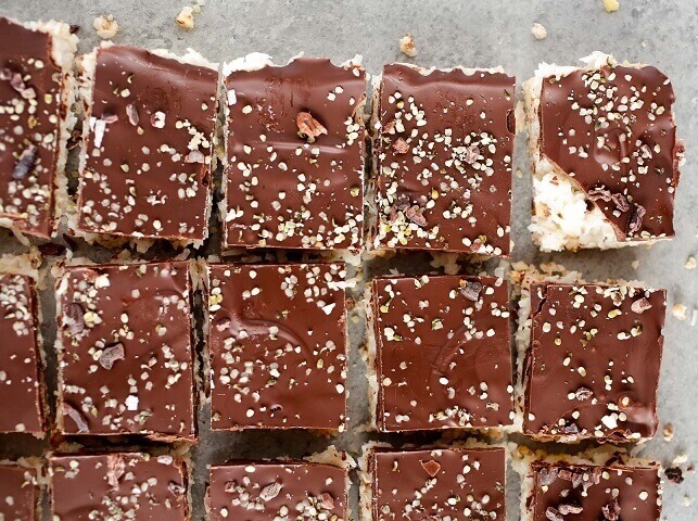 A Healthier almond joy bars recipe we've loved at our house this week